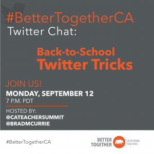 #BetterTogetherCA Twitter Chat